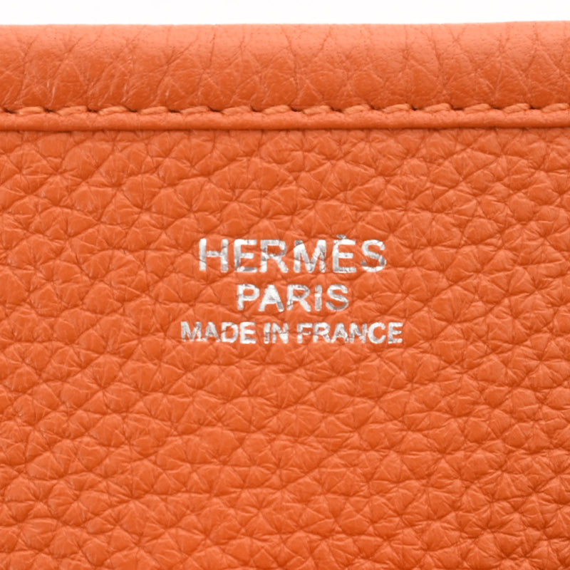 HERMES エルメス エヴリン3 PM オレンジ シルバー金具 □P刻印(2012年頃) レディース トリヨンクレマンス ショルダーバッグ Aランク 中古 銀蔵