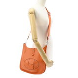 HERMES エルメス エヴリン3 PM オレンジ シルバー金具 □P刻印(2012年頃) レディース トリヨンクレマンス ショルダーバッグ Aランク 中古 銀蔵