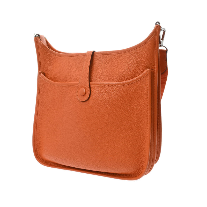HERMES エルメス エヴリン3 PM オレンジ シルバー金具 □P刻印(2012年頃) レディース トリヨンクレマンス ショルダーバッグ Aランク 中古 銀蔵