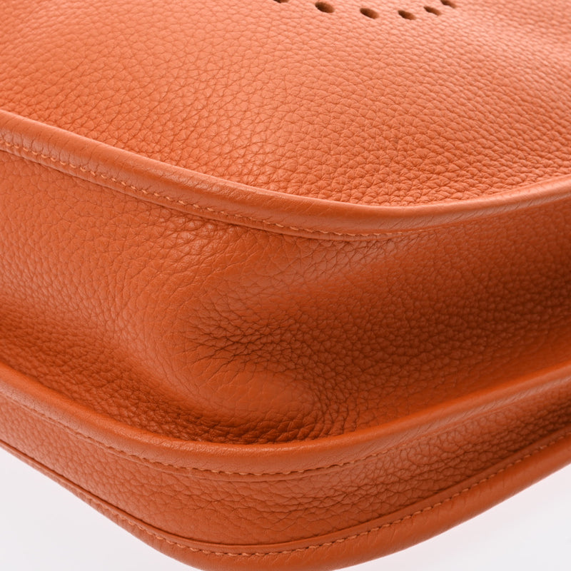 HERMES エルメス エヴリン3 PM オレンジ シルバー金具 □P刻印(2012年頃) レディース トリヨンクレマンス ショルダーバッグ Aランク 中古 銀蔵