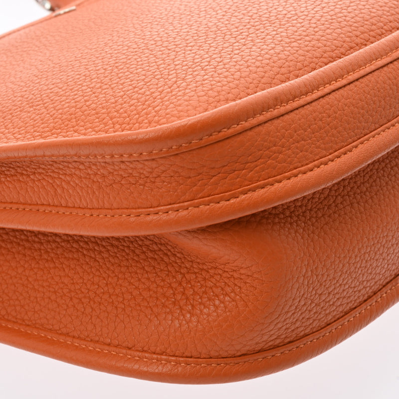 HERMES エルメス エヴリン3 PM オレンジ シルバー金具 □P刻印(2012年頃) レディース トリヨンクレマンス ショルダーバッグ Aランク 中古 銀蔵