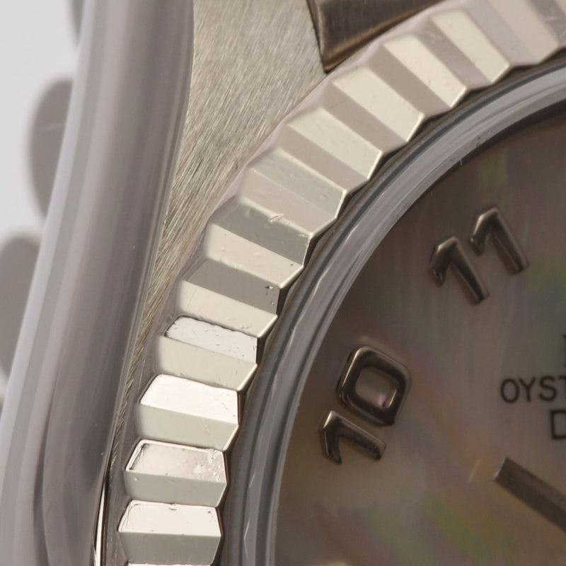 ROLEX ロレックス デイトジャスト 69179 レディース WG 腕時計 自動巻き シェル文字盤 Aランク 中古 銀蔵