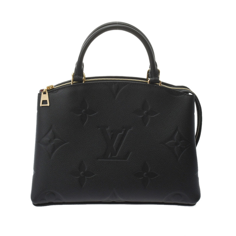 LOUIS VUITTON ルイヴィトン プティ パレ PM ノワール M58916 レディース モノグラムアンプラント ハンドバッグ 新同 中古 銀蔵