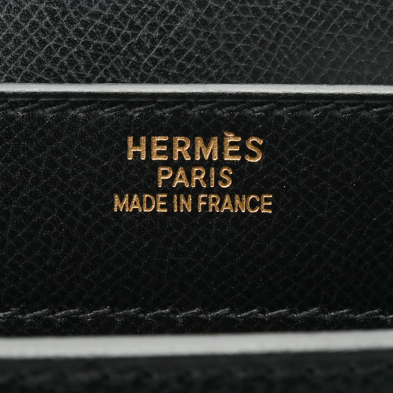 HERMES エルメス ケリーデペッシュ38 ブラック ゴールド金具 □F刻印(2002年頃) メンズ リセ ビジネスバッグ ABランク 中古 銀蔵