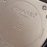 CHANEL シャネル J12 33mm 12Pダイヤ H1625 レディース 黒セラミック 腕時計 クオーツ ブラック文字盤 Aランク 中古 銀蔵