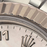 ROLEX ロレックス デイトジャスト 2Pダイヤ 179174DN2BR レディース SS/WG 腕時計 自動巻き シェル文字盤 Aランク 中古 銀蔵