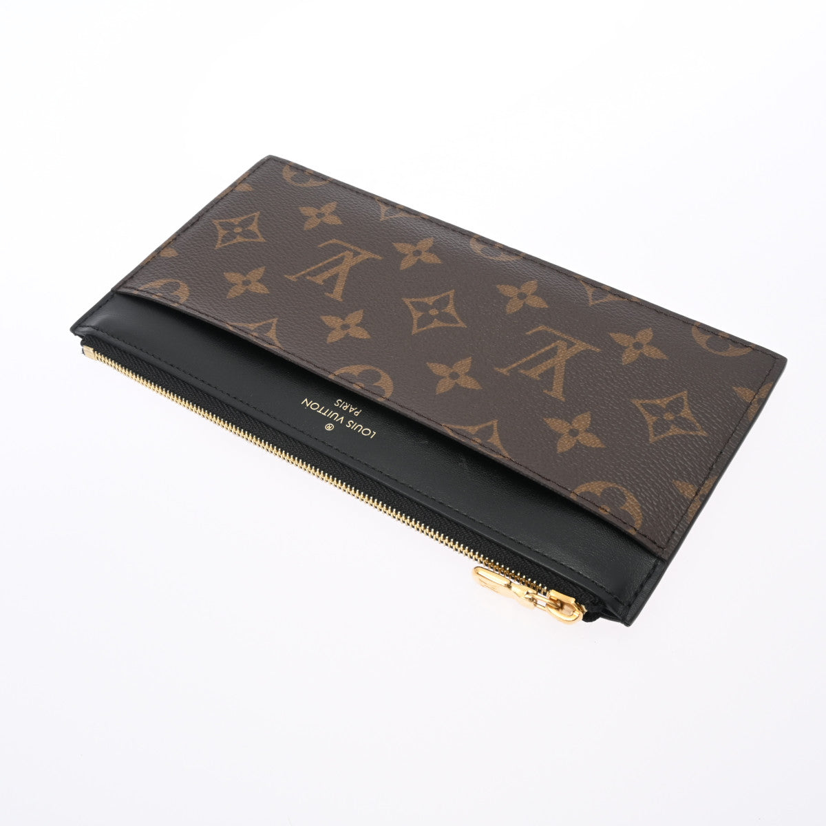 ルイヴィトンスリム パース 14145 ブラウン/ブラック レディース モノグラムキャンバス 長財布 M80348 LOUIS VUITTON 中古  – 銀蔵オンライン