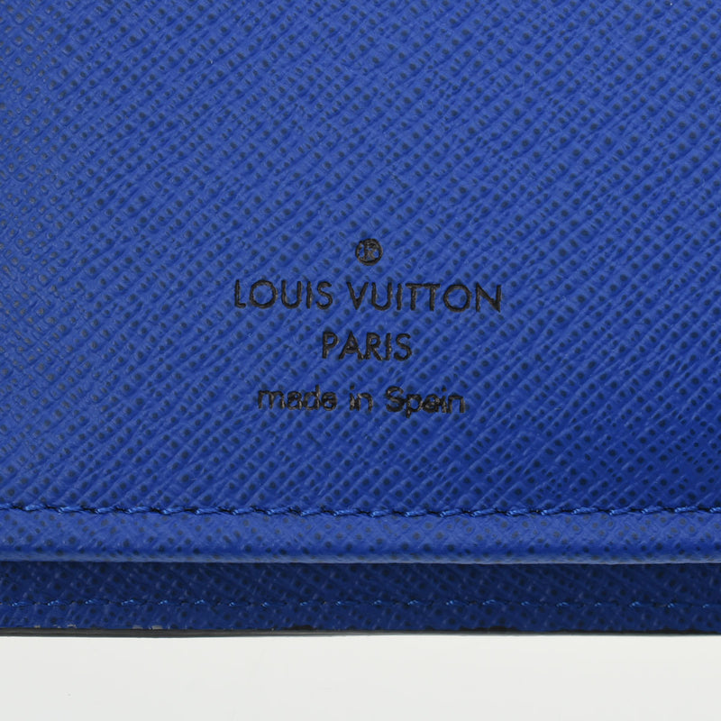 LOUIS VUITTON ルイヴィトン ポルトフォイユブラザ ノワール/青 M80788 メンズ エピレザー 長財布 Aランク 中古 銀蔵