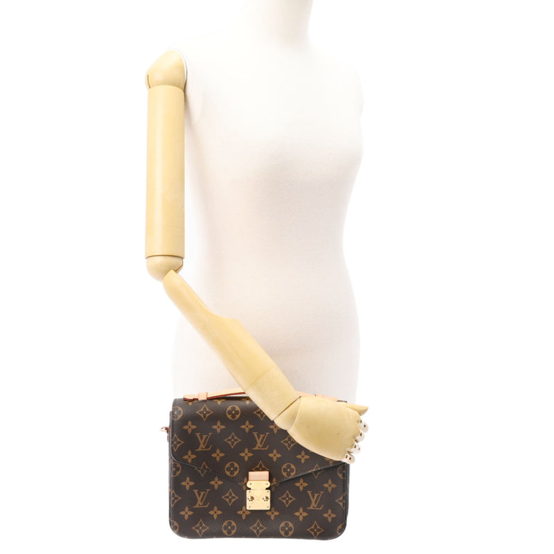 LOUIS VUITTON ルイヴィトン モノグラム ポシェットメティス ブラウン M44875 レディース モノグラムキャンバス 2WAYバッグ 新同 中古 銀蔵