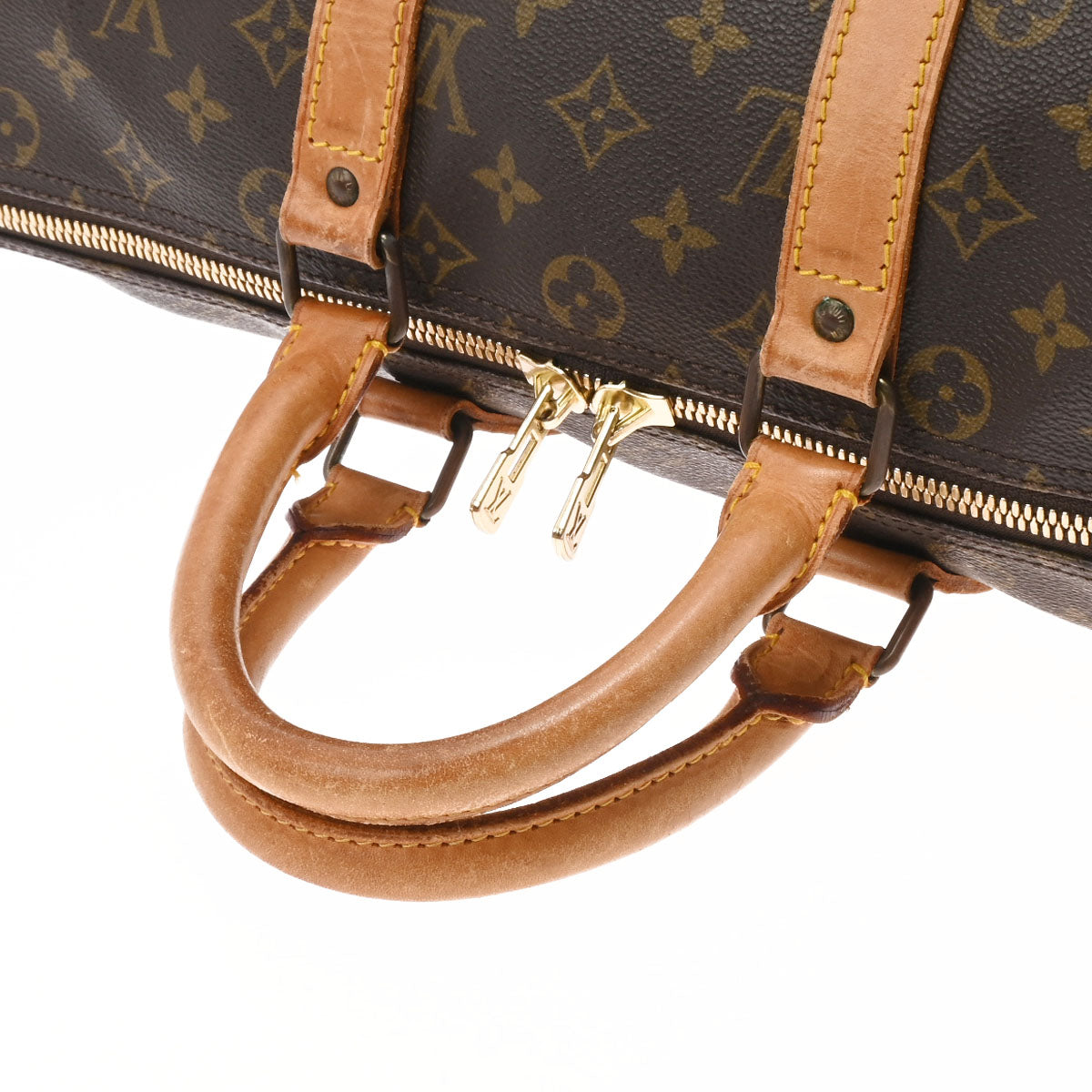 LOUIS VUITTON ルイヴィトン モノグラム キーポル45 ブラウン M41428 ユニセックス モノグラムキャンバス ボストンバッグ  Bランク 中古 - 豪奢な