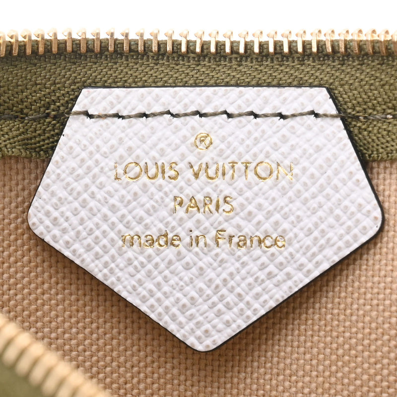 LOUIS VUITTON ルイヴィトン モノグラム ミニポシェット アクセソワール ベージュ系/グリーン M67579 ユニセックス モノグラムジャイアント コインケース Aランク 中古 銀蔵