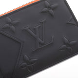 LOUIS VUITTON ルイヴィトン モノグラム シール コインカードホルダー ブラック/オレンジ M80827 メンズ レザー コインケース ABランク 中古 銀蔵