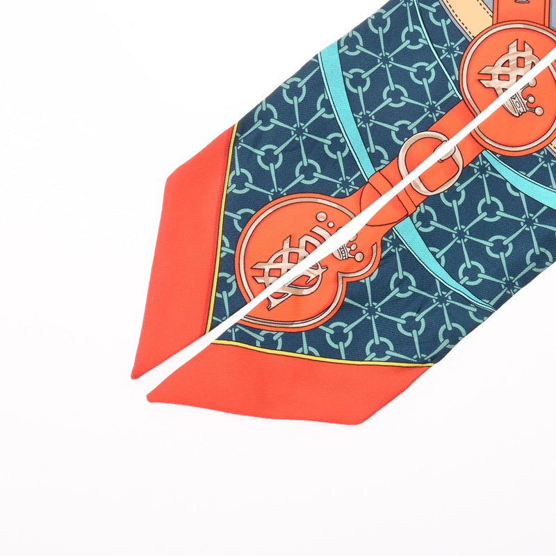 HERMES エルメス ツイリー オレンジ レディース シルク100％ スカーフ ABランク 中古 銀蔵