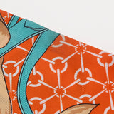 HERMES エルメス ツイリー オレンジ レディース シルク100％ スカーフ ABランク 中古 銀蔵