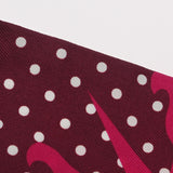 HERMES エルメス ツイリー ASTROLOGIE A POIS 新タグ ボルドー/ピンク レディース シルク100％ スカーフ ABランク 中古 銀蔵