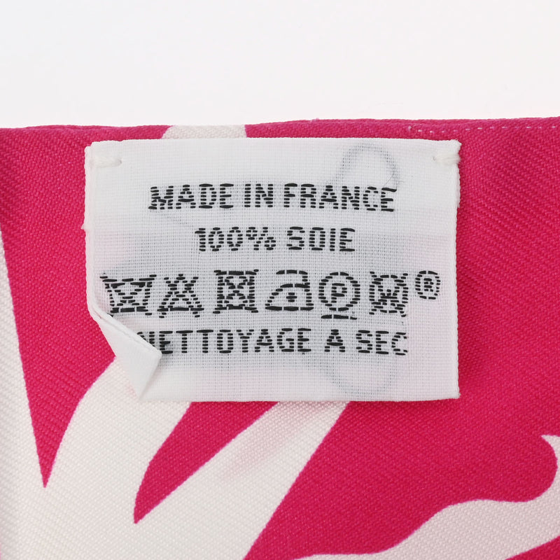 HERMES エルメス ツイリー ASTROLOGIE A POIS 新タグ ボルドー/ピンク レディース シルク100％ スカーフ ABランク 中古 銀蔵