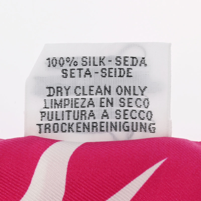 HERMES エルメス ツイリー ASTROLOGIE A POIS 新タグ ボルドー/ピンク レディース シルク100％ スカーフ ABランク 中古 銀蔵