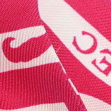 HERMES エルメス ツイリー ASTROLOGIE A POIS 新タグ ボルドー/ピンク レディース シルク100％ スカーフ ABランク 中古 銀蔵