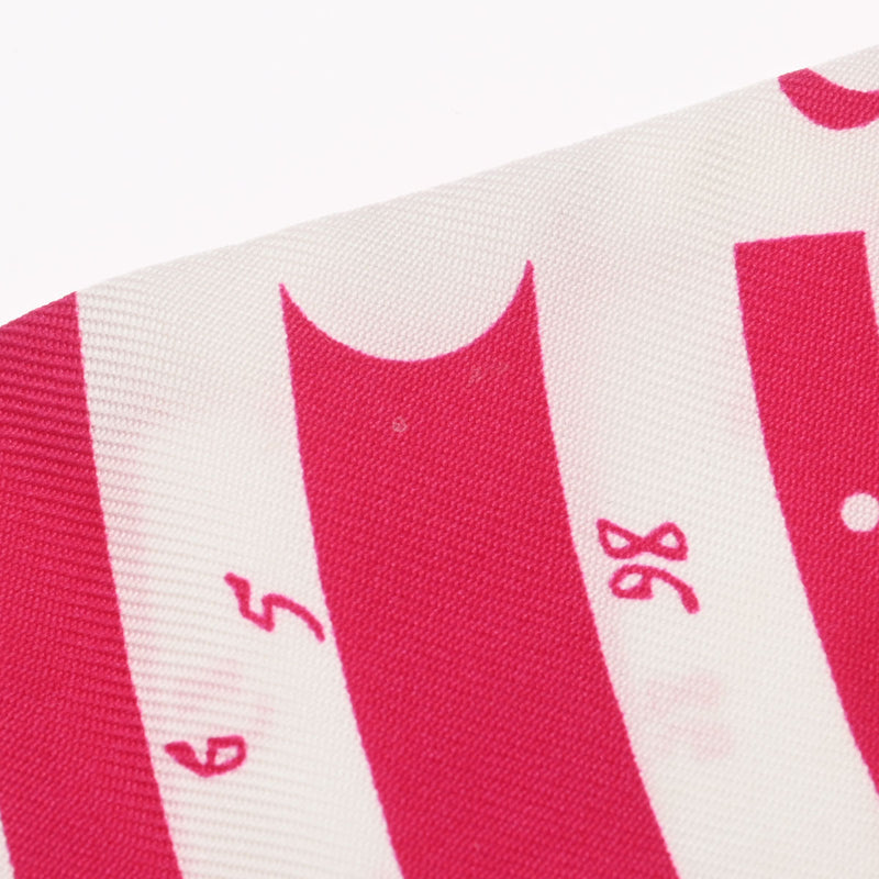 HERMES エルメス ツイリー ASTROLOGIE A POIS 新タグ ボルドー/ピンク レディース シルク100％ スカーフ ABランク 中古 銀蔵