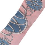 HERMES エルメス ツイリー LIFT PROFILE 新タグ ピンク/イエロー レディース シルク100％ スカーフ ABランク 中古 銀蔵