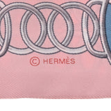 HERMES エルメス ツイリー LIFT PROFILE 新タグ ピンク/イエロー レディース シルク100％ スカーフ ABランク 中古 銀蔵