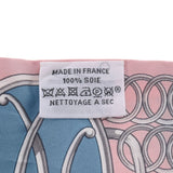 HERMES エルメス ツイリー LIFT PROFILE 新タグ ピンク/イエロー レディース シルク100％ スカーフ ABランク 中古 銀蔵