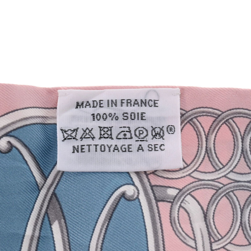 HERMES エルメス ツイリー LIFT PROFILE 新タグ ピンク/イエロー レディース シルク100％ スカーフ ABランク 中古 銀蔵
