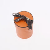 HERMES エルメス ツイリー LIFT PROFILE 新タグ オレンジ/ベージュ レディース シルク100％ スカーフ ABランク 中古 銀蔵