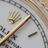 ROLEX ロレックス デイトジャスト 69178 レディース YG 腕時計 自動巻き 白文字盤 Aランク 中古 銀蔵