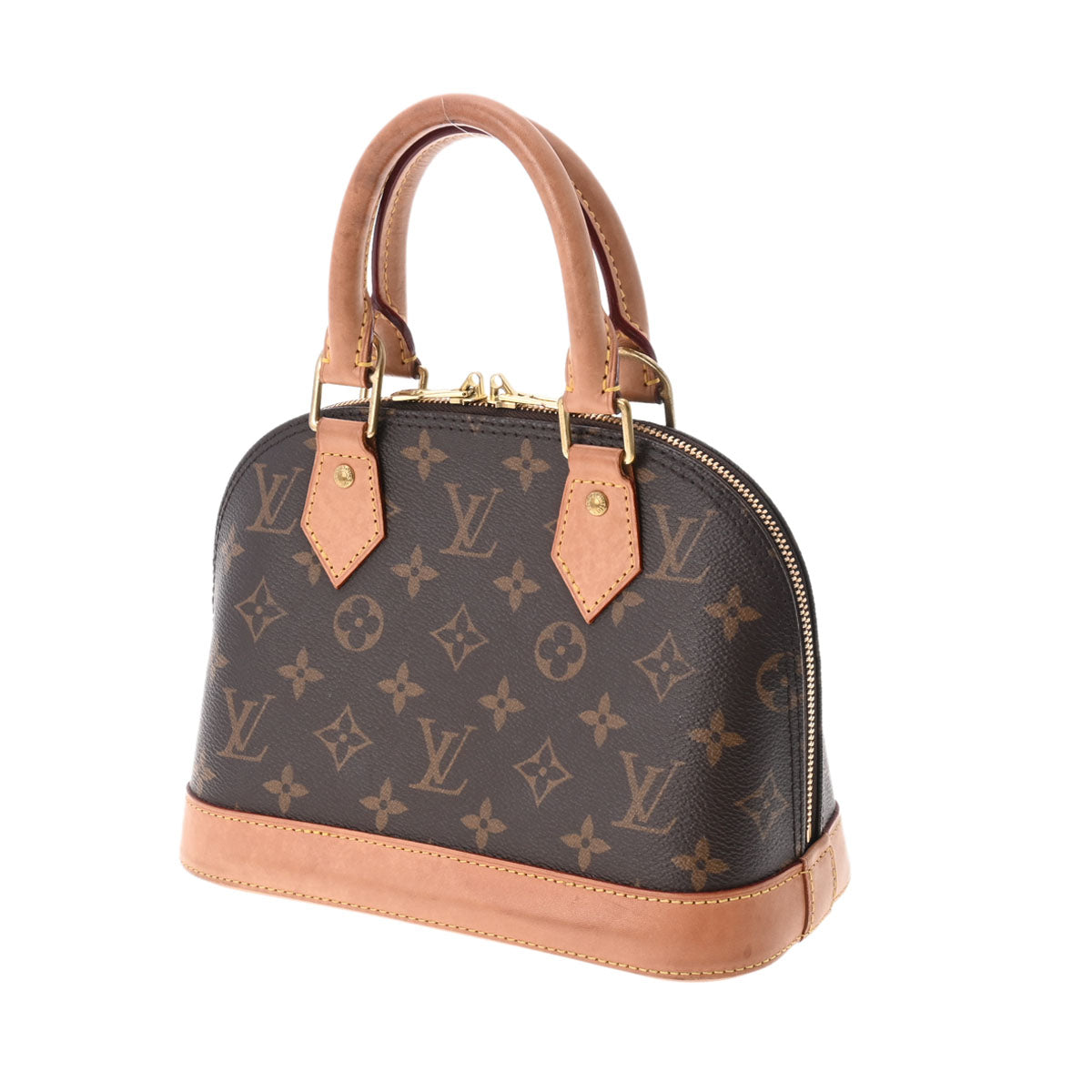 中古品 Vuitton モノグラム ハンドバッグ アルマ ミニボストン ブラウン ルイヴィトンアルマBB 14145 ブラウン レディース モノグラム
