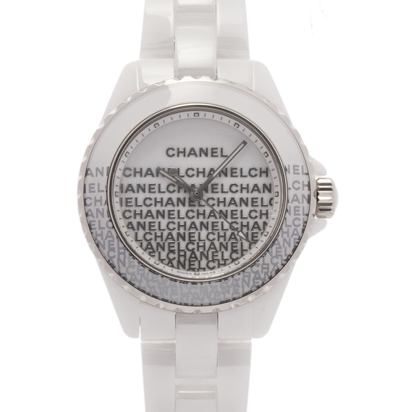 CHANEL シャネル J12 ウォンテッド H7419 レディース 白セラミック 腕時計 クオーツ ホワイト文字盤 Aランク 中古 銀蔵