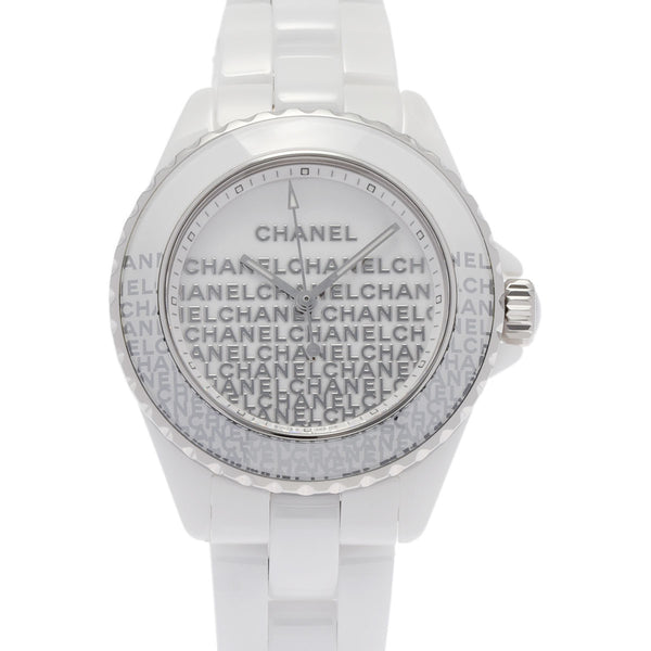 CHANEL シャネル J12 ウォンテッド H7419 レディース 白セラミック 腕時計 クオーツ ホワイト文字盤 Aランク 中古 銀蔵