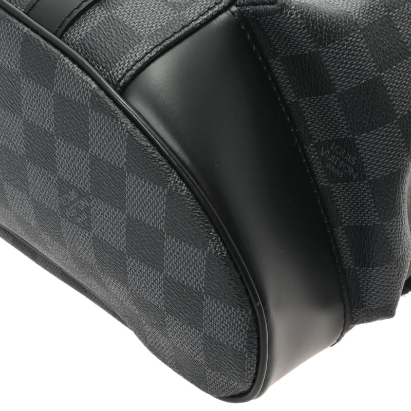 LOUIS VUITTON ルイヴィトン ダミエ グラフィット クリストファーPM LVリーグ ブラック N41055 メンズ ダミエグラフィットキャンバス リュック・デイパック Aランク 中古 銀蔵