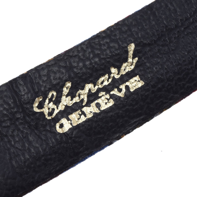 CHOPARD ショパール Casmir 43/5978 レディース YG/革 腕時計 クオーツ ホワイトシェル文字盤 Aランク 中古 銀蔵