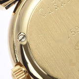 CHOPARD ショパール Casmir 43/5978 レディース YG/革 腕時計 クオーツ ホワイトシェル文字盤 Aランク 中古 銀蔵