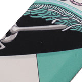 HERMES エルメス ツイリー CLIQUETIS ブラック/ローズ/ミント レディース シルク100％ スカーフ Aランク 中古 銀蔵