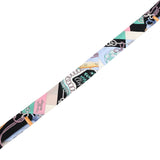 HERMES エルメス ツイリー CLIQUETIS ブラック/ローズ/ミント レディース シルク100％ スカーフ Aランク 中古 銀蔵