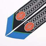 HERMES エルメス ツイリー LIFT PROFILE ブラック/コバルト/バーミリオン レディース シルク100％ スカーフ Aランク 中古 銀蔵