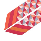 HERMES エルメス ツイリー オレンジ/レッド/ピンク レディース シルク100％ スカーフ ABランク 中古 銀蔵