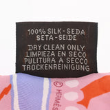 HERMES エルメス ツイリー JEU DE SOIE ヴュローズ/オレンジ/ラベンダー レディース シルク100％ スカーフ ABランク 中古 銀蔵