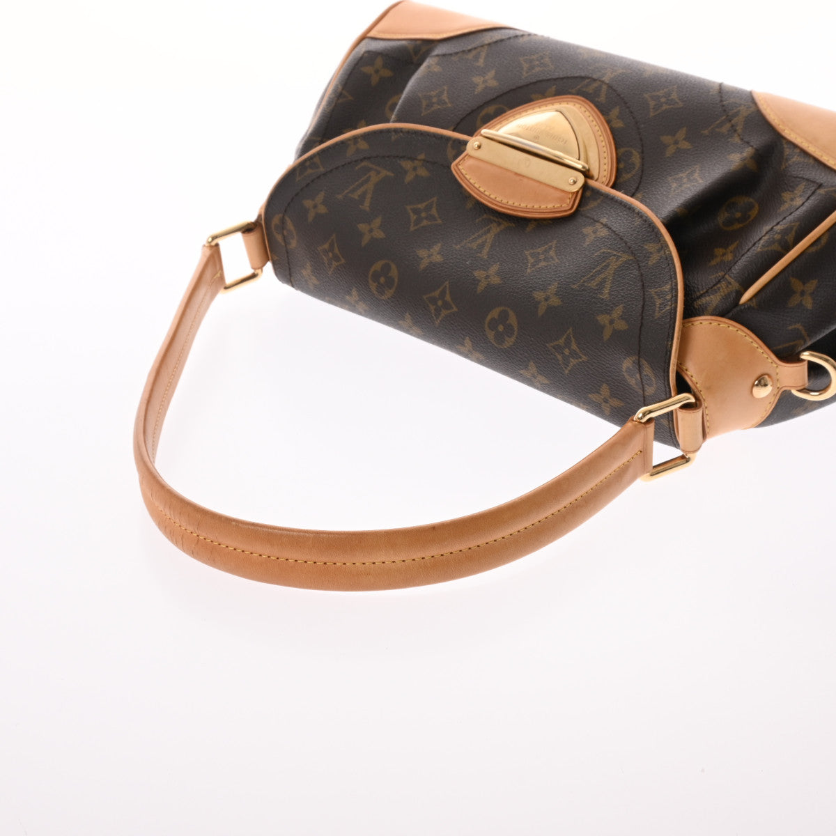 LOUIS VUITTON ルイヴィトン モノグラム ビバリーMM ブラウン M40121 レディース モノグラムキャンバス ショルダーバッグ  Bランク 中古 - 人気送料無料