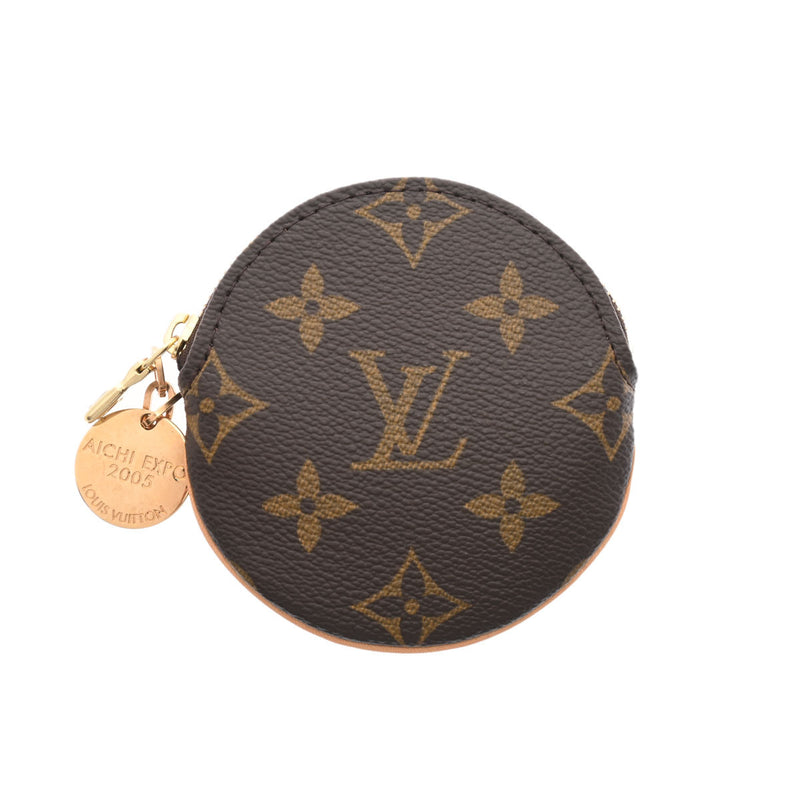 LOUIS VUITTON ルイヴィトン モノグラム ポルトモネ ロン 2005年愛知万博記念品 ブラウン M61926 レディース モノグラムキャンバス コインケース 新同 中古 銀蔵