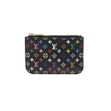 LOUIS VUITTON ルイヴィトン マルチカラー ポシェットクレ ノワール/グルナード M93735 レディース モノグラムマルチカラー コインケース Aランク 中古 銀蔵