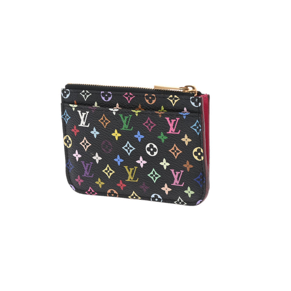 LOUIS VUITTON ルイヴィトン マルチカラー ポシェットクレ ノワール/グルナード M93735 レディース モノグラムマルチカラー コインケース Aランク 中古 銀蔵