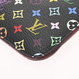 LOUIS VUITTON ルイヴィトン マルチカラー ポシェットクレ ノワール/グルナード M93735 レディース モノグラムマルチカラー コインケース Aランク 中古 銀蔵