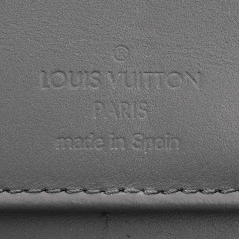 LOUIS VUITTON ルイヴィトン モノグラム シャドウ ジッピーウォレットヴェルティカル グリ M81384 メンズ カーフ 長財布 Bランク 中古 銀蔵