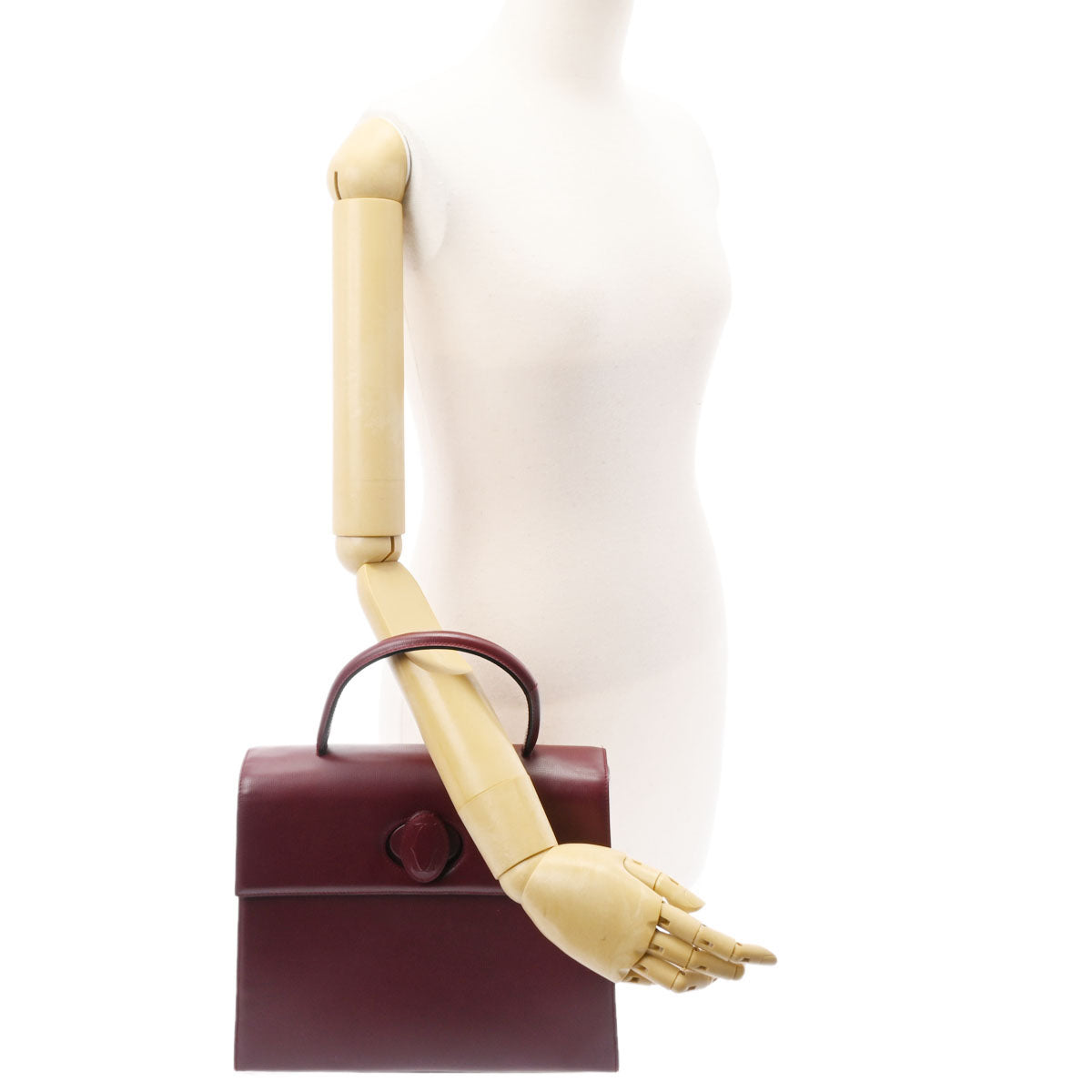 Cartier カルティエ ハッピーバースデー ハンドバッグ ボルドー カルティエハッピーバースデー ボルドー レディース カーフ