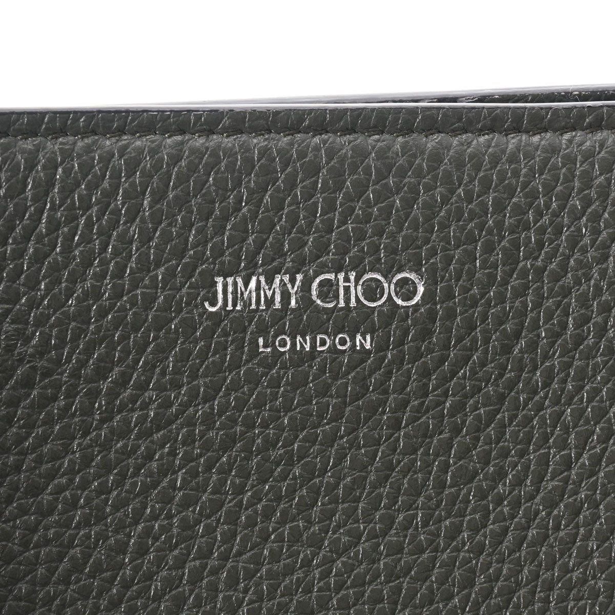 ジミーチュウスタースタッズ トートバッグ カーキ シルバー金具 レディース カーフ トートバッグ JIMMY CHOO 中古 – 銀蔵オンライン