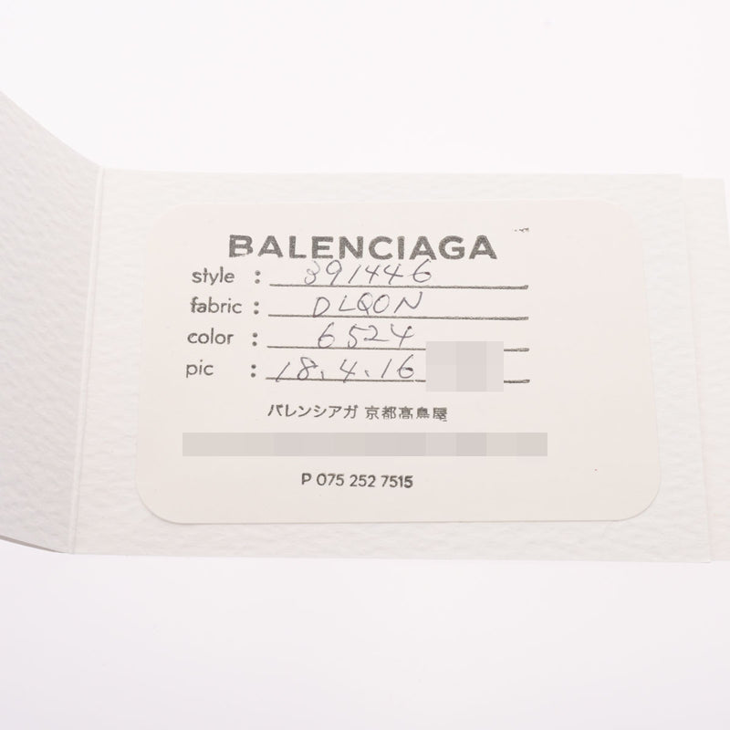 BALENCIAGA バレンシアガ ペーパー ミニ レッド レディース カーフ 三つ折り財布 Bランク 中古 銀蔵