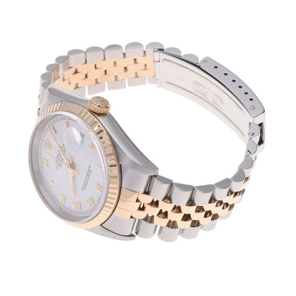 ROLEX ロレックス デイトジャスト 16233 メンズ YG/SS 腕時計 自動巻き ホワイト文字盤 Aランク 中古 銀蔵